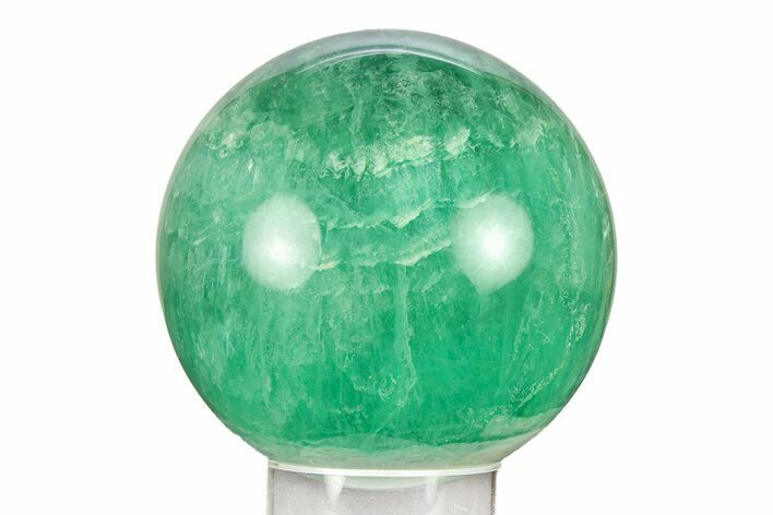 Polished Green Fluorite Sphere - China #285084